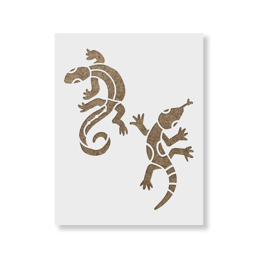 aztec-lizards-stencil-reusable-aztec-stencils-in-large-small-sizes