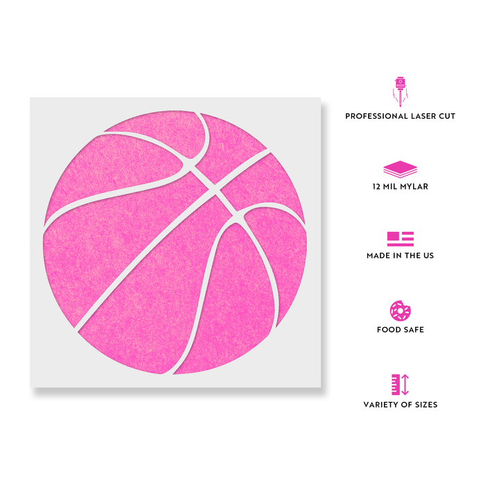 Basketball Stencil