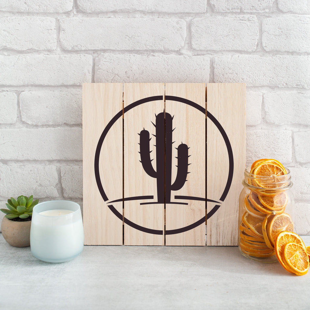 Cactus Stencil for Painting and Crafting