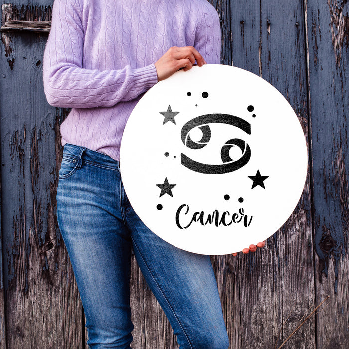 Cancer Zodiac Symbol Stencil