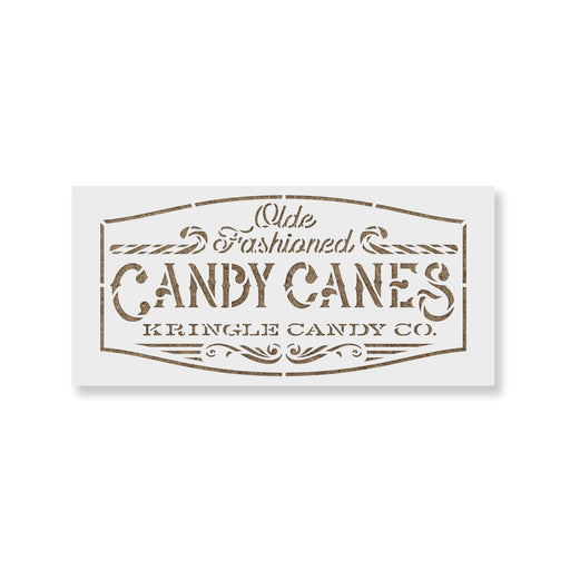 Candy Canes Stencil
