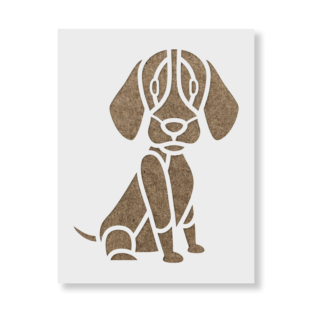 Cartoon Irish Setter Stencil - Main Image