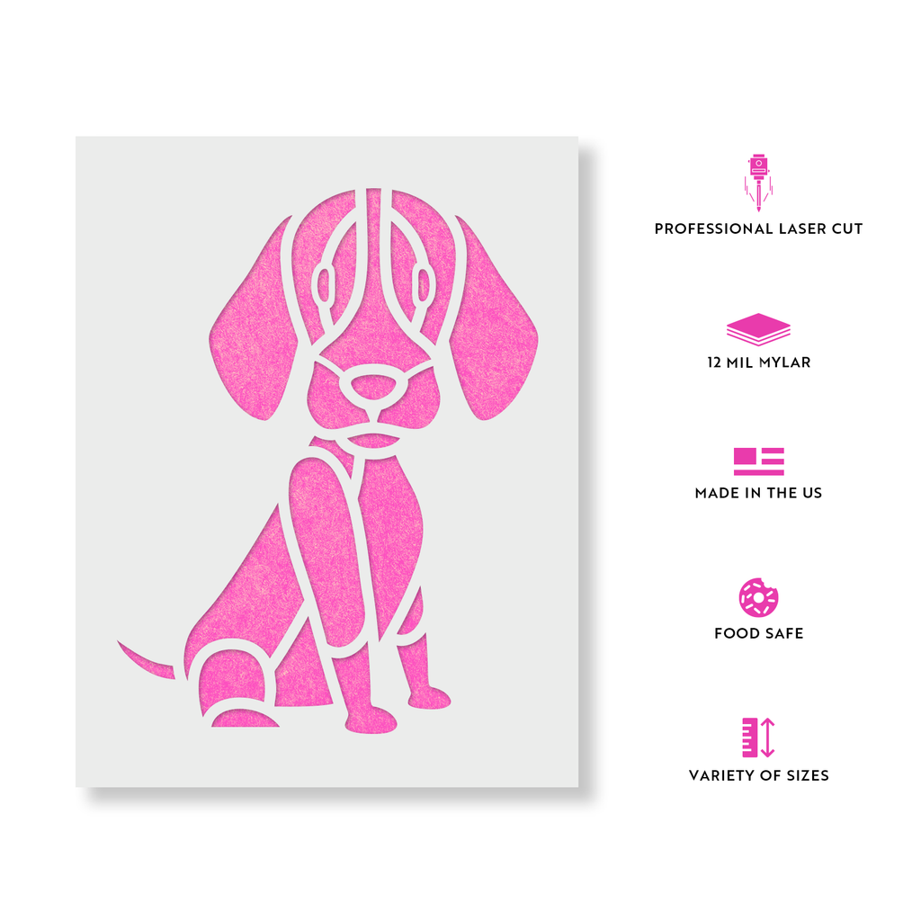 Cartoon Irish Setter Stencil Cartoon Irish Setter Stencil