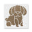 Cartoon Toy Poodle Stencil