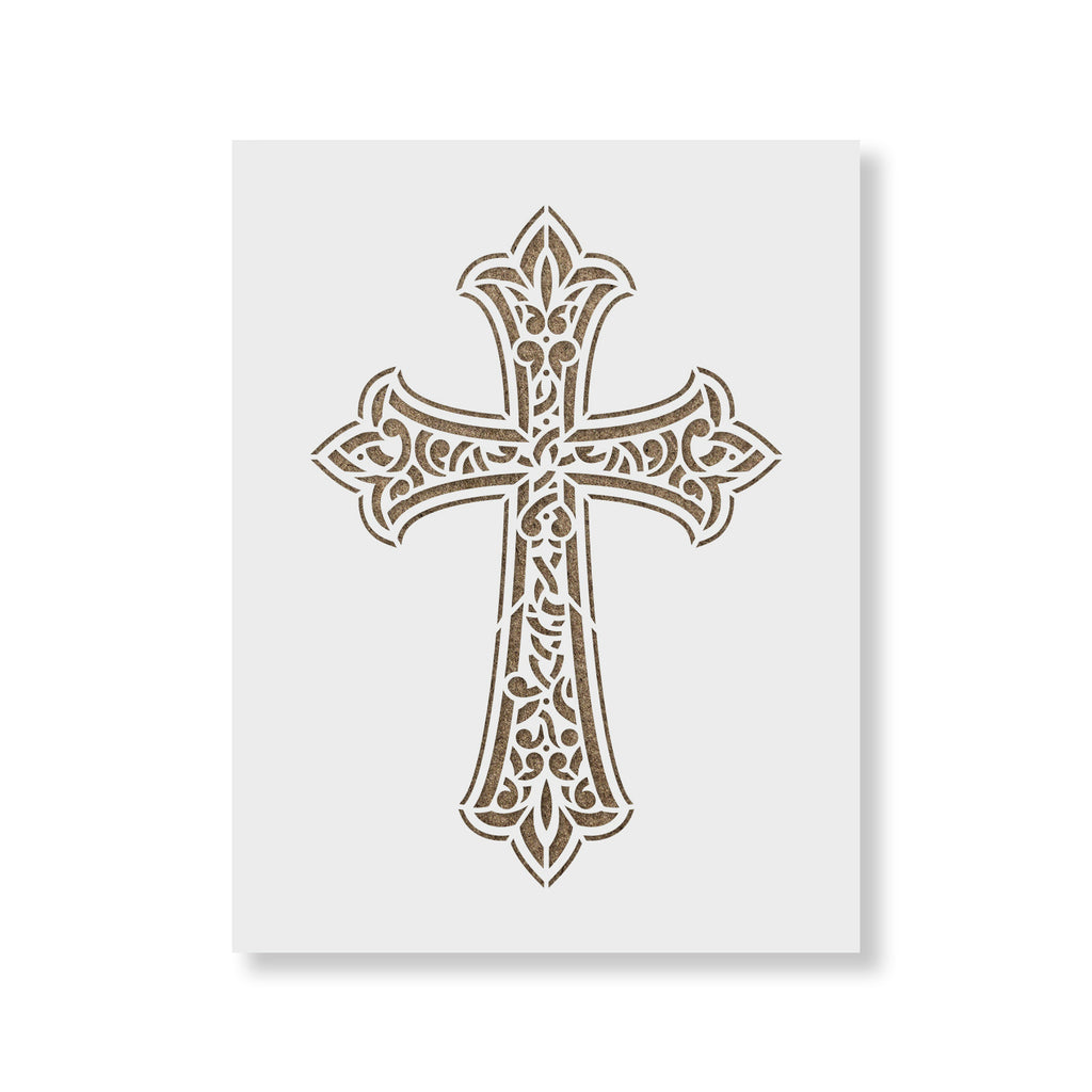 cross-stencil-design-for-crafting-detailed-laser-cut-stencil
