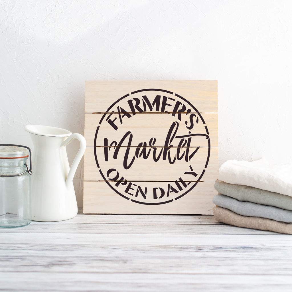 Farmers Market Stencils - Stencil Revolution