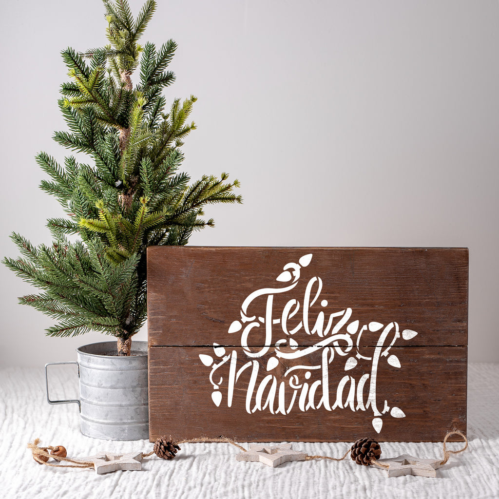 Feliz Navidad Stencils - Stencil Revolution