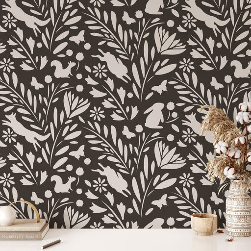 Forest Pattern Wall Stencil