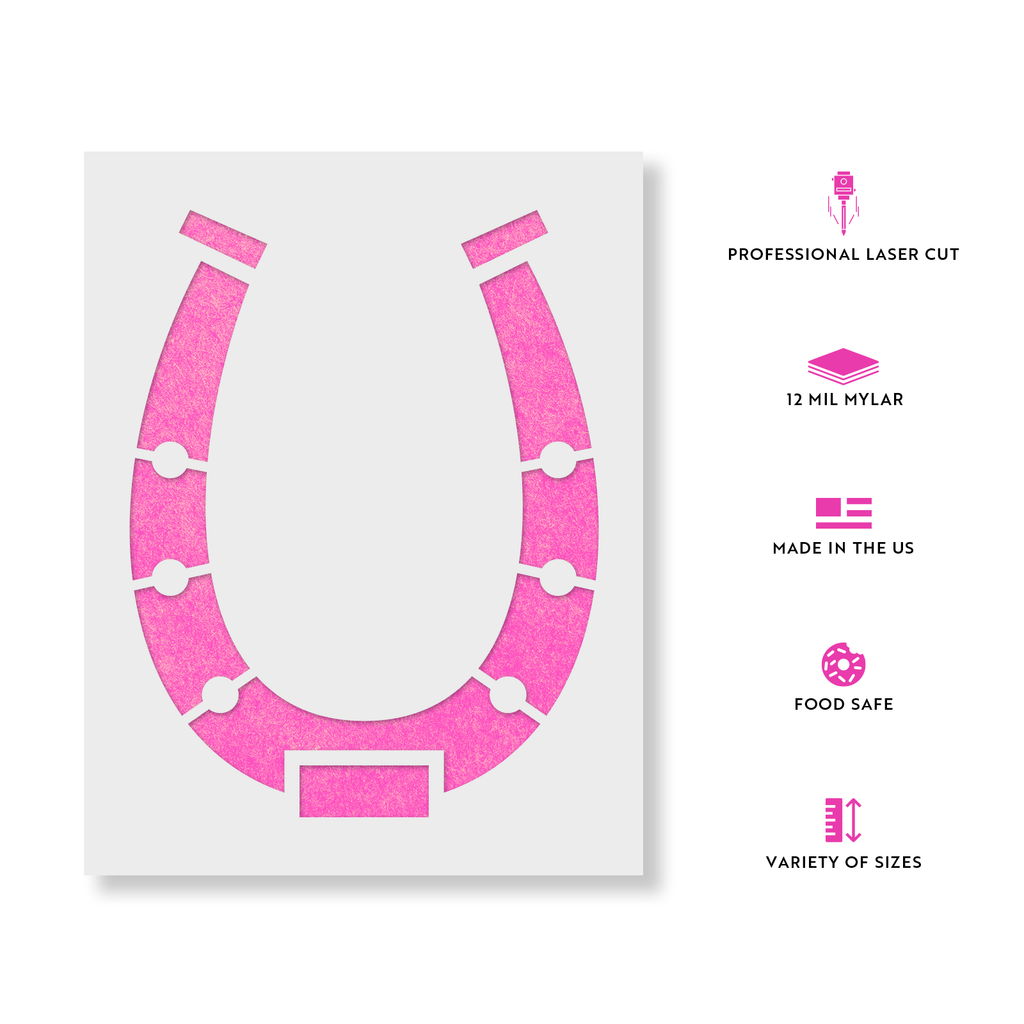 12 Horseshoe Stencil Printable Free Horseshoe Vector Art Download