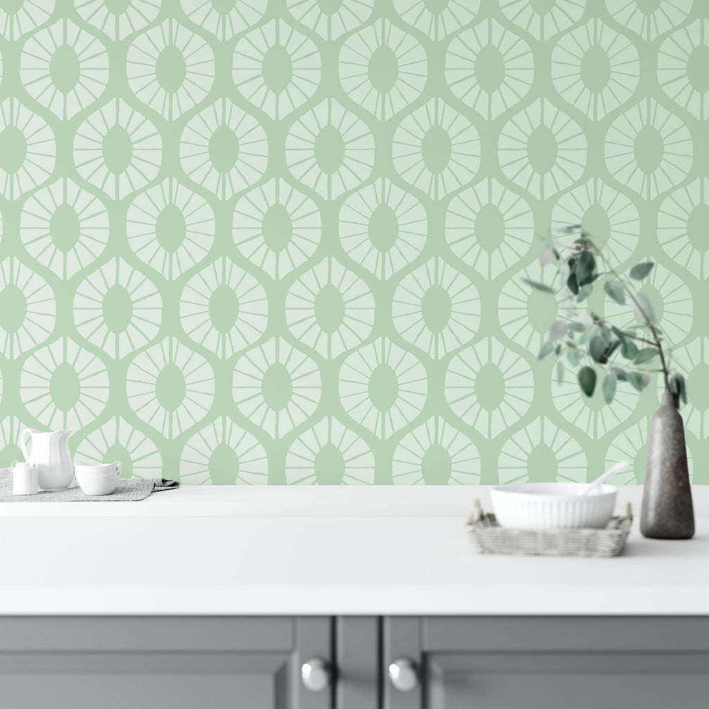 Lemon Twist Pattern Wall Stencils - Stencil Revolution