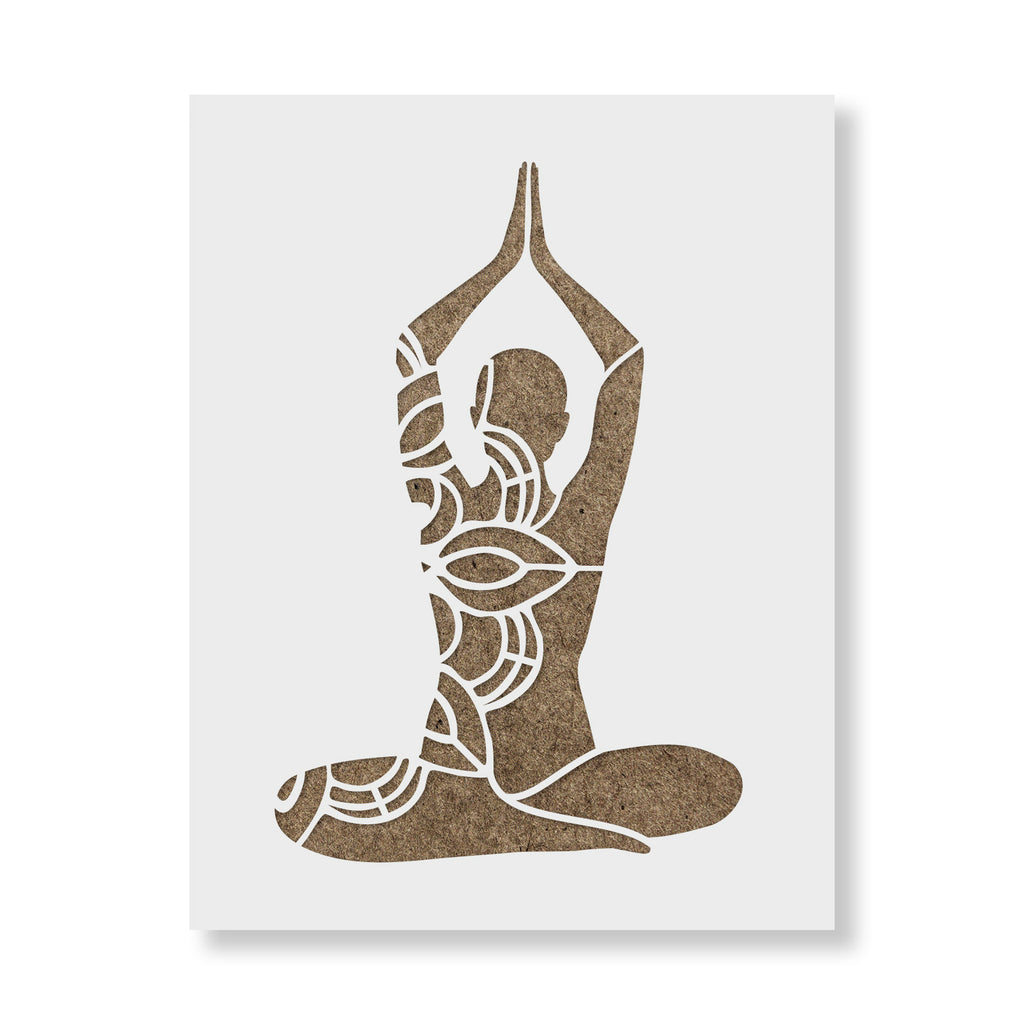 Mandala Yoga Stencils - Stencil Revolution