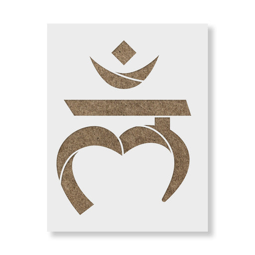 Muladhara Root Chakra Symbol Stencil
