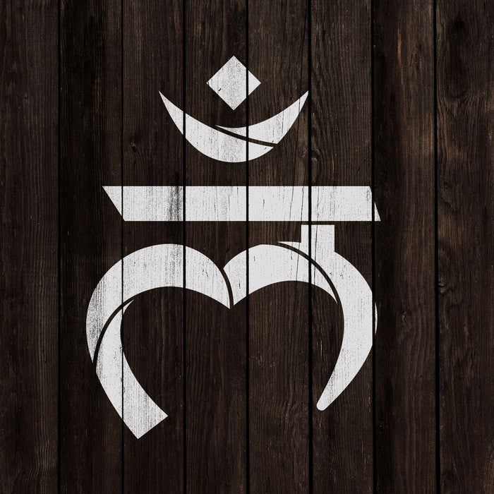 Muladhara Root Chakra Symbol Stencil