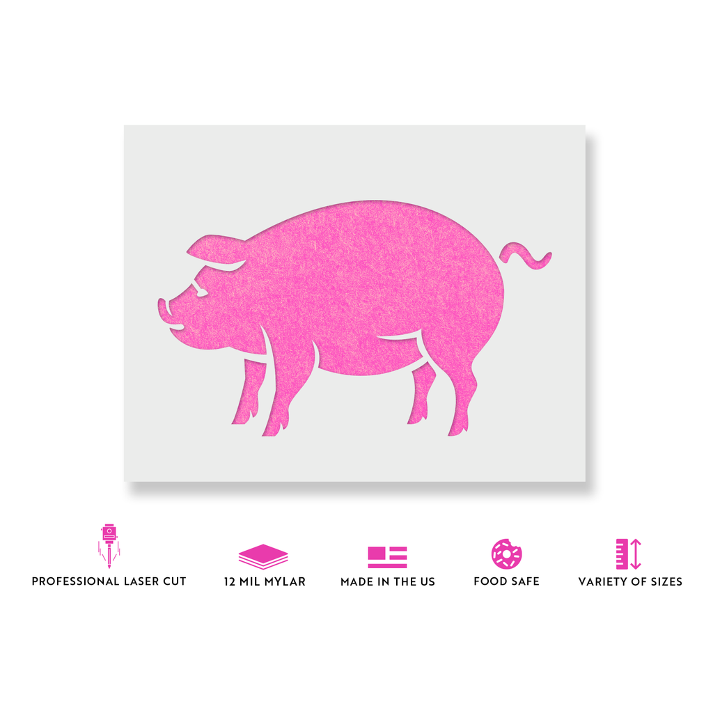 Pig Stencil, image size:1024x1024