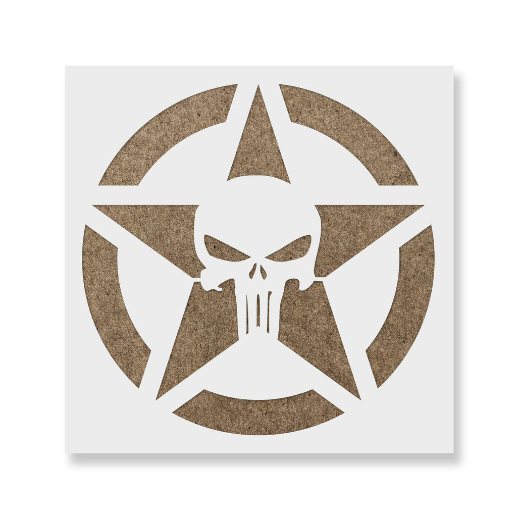 Punisher Skull Star Stencils - Stencil Revolution punisher-skull-star-stencils-stencil-revolution