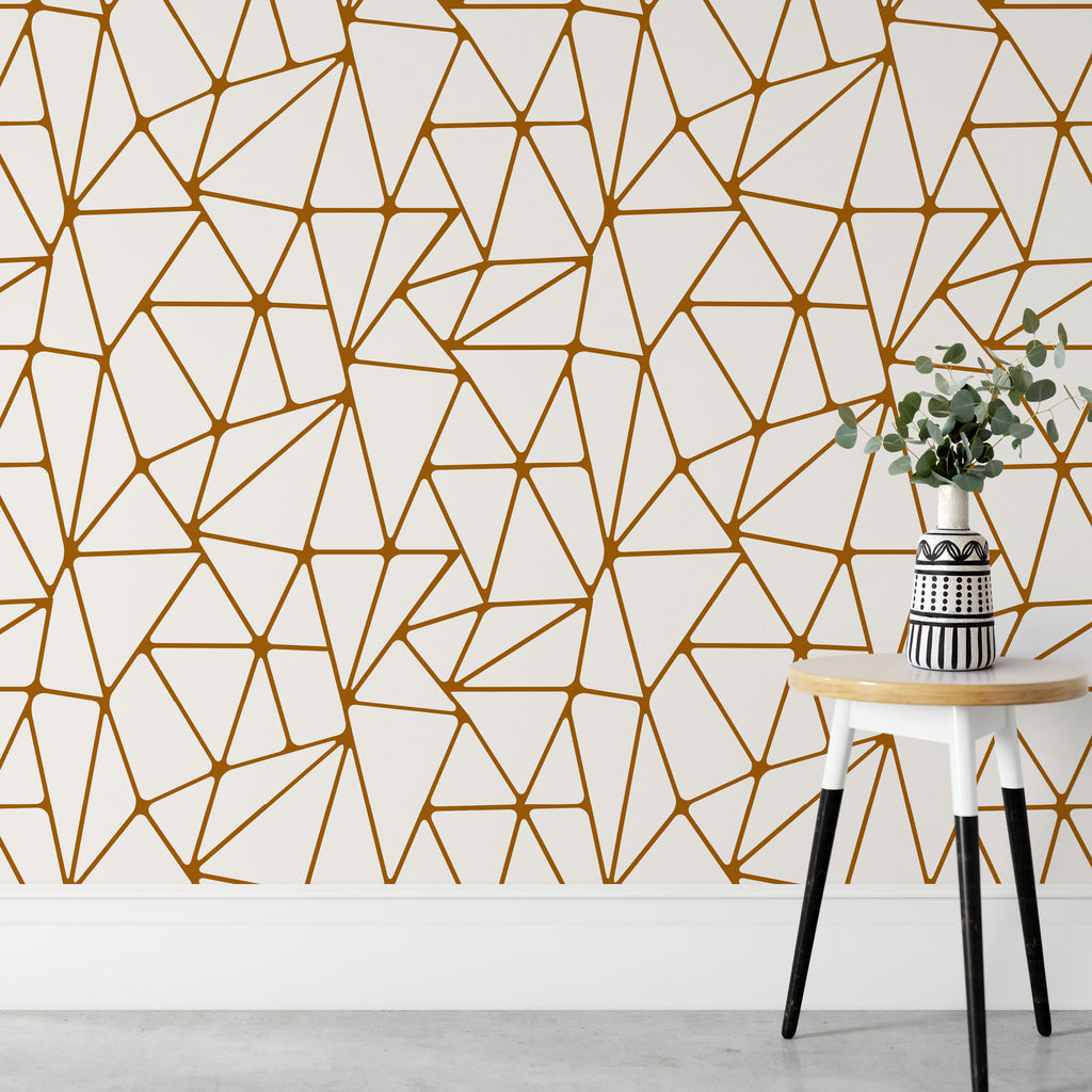 Shattered Geometric Pattern Wall Stencil, image size:1024x1024