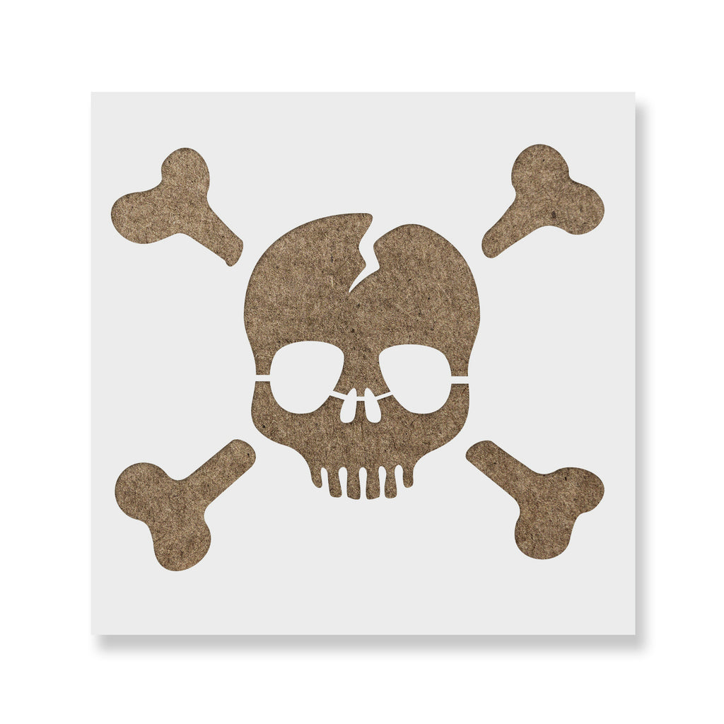 Skull and Crossbones Stencil - Craft Pirate Stencils in Various Sizes skull-and-crossbones-stencil-craft-pirate-stencils-in-various-sizes