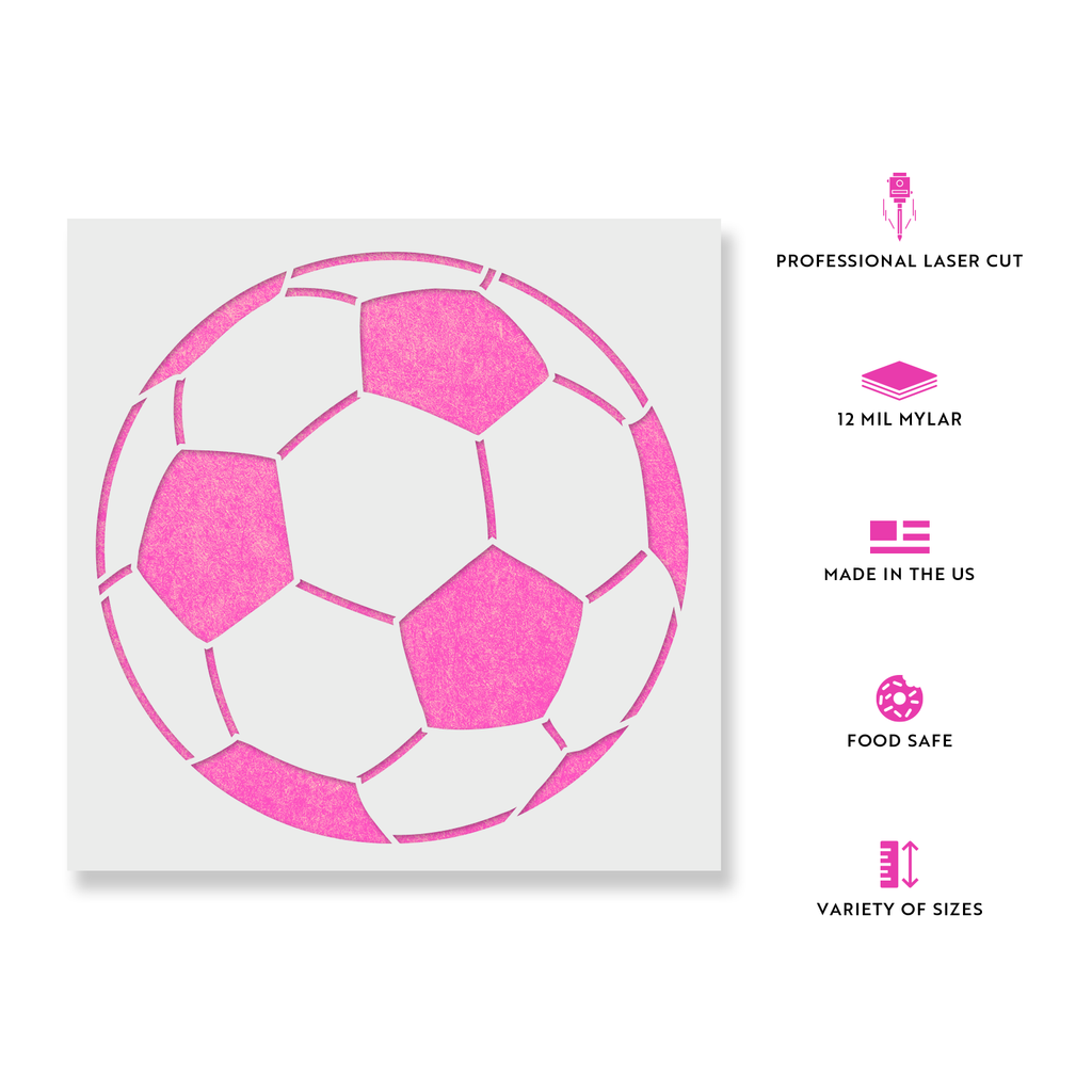 Soccer Ball Stencil - Reusable Stencil for Soccer Fans soccer-ball-stencil-reusable-stencil-for-soccer-fans