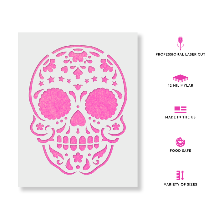Sugar Skull Starry Stencil