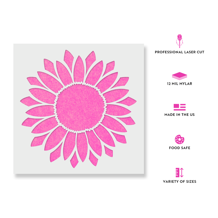 Sunflower Stencil