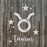 Taurus Zodiac Symbol Stencil