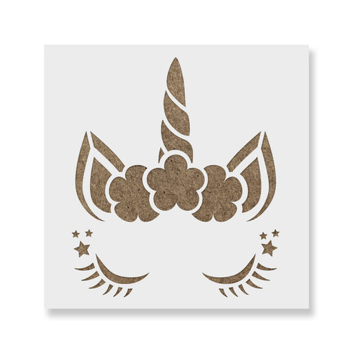 Unicorn Head Stencil
