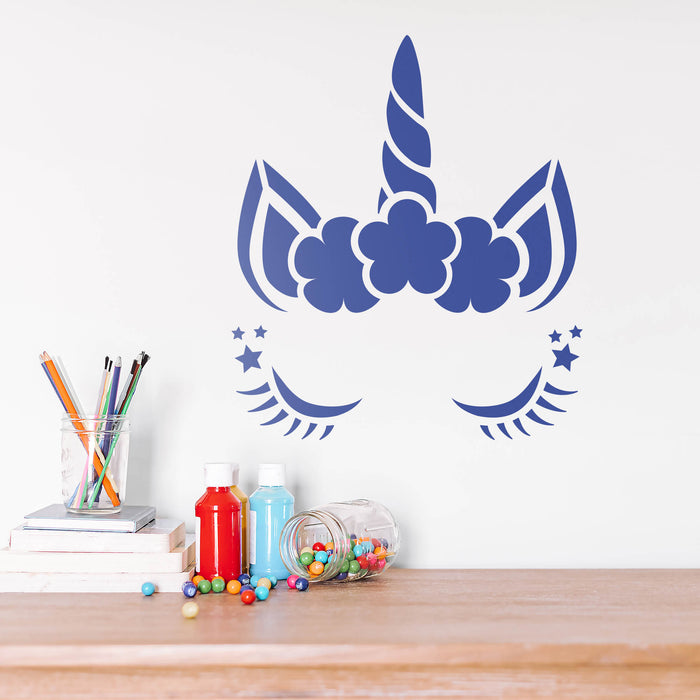Unicorn Head Stencil