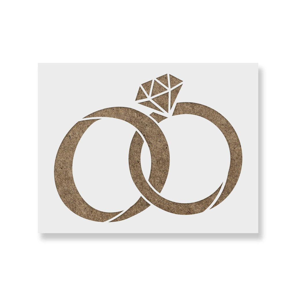 Wedding Rings Stencils - Stencil Revolution