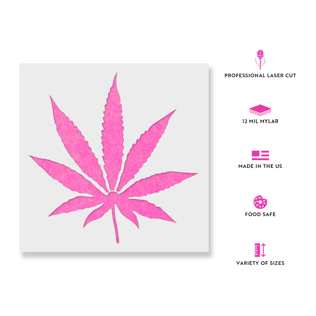 Weed Leaf Stencil - Reusable Pot Leaf Stencil Design of Marijuana Leaf weed-leaf-stencil-reusable-pot-leaf-stencil-design-of-marijuana-leaf