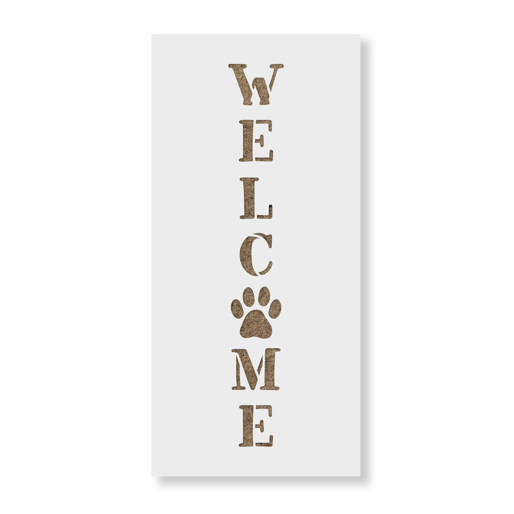 welcome-paw-print-vertical-sign-stencils-stencil-revolution