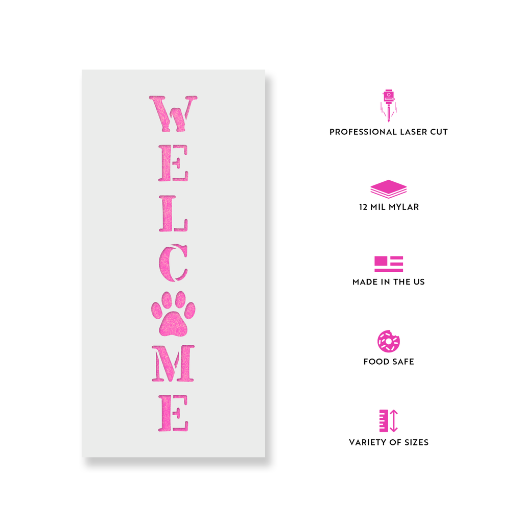 welcome-paw-print-vertical-sign-stencils-stencil-revolution