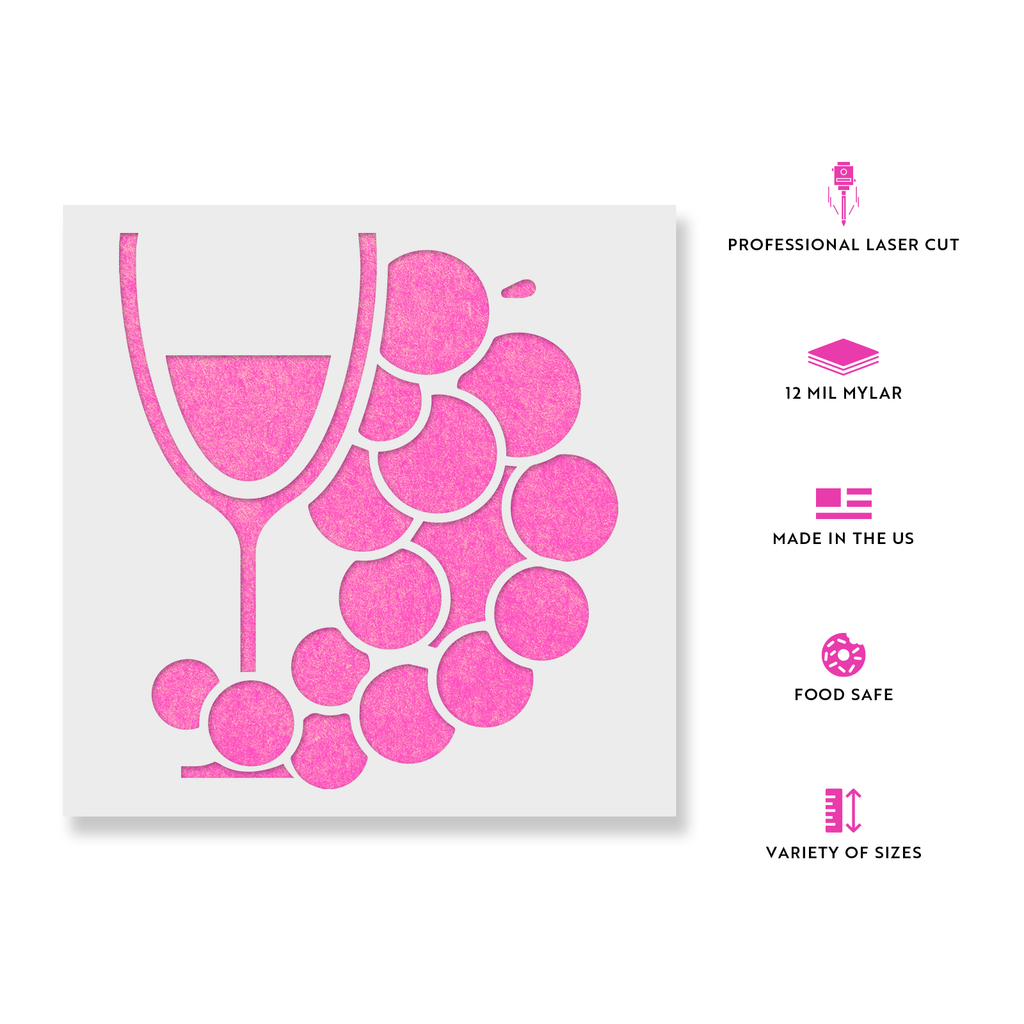 Wine Glass Grapes Stencils - Stencil Revolution wine-glass-grapes-stencils-stencil-revolution