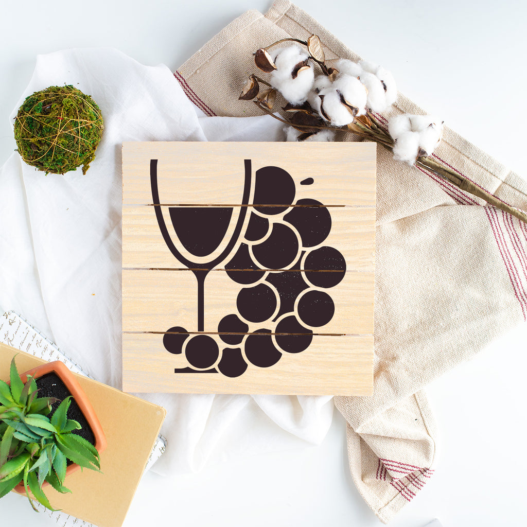 Wine Glass Grapes Stencils - Stencil Revolution wine-glass-grapes-stencils-stencil-revolution