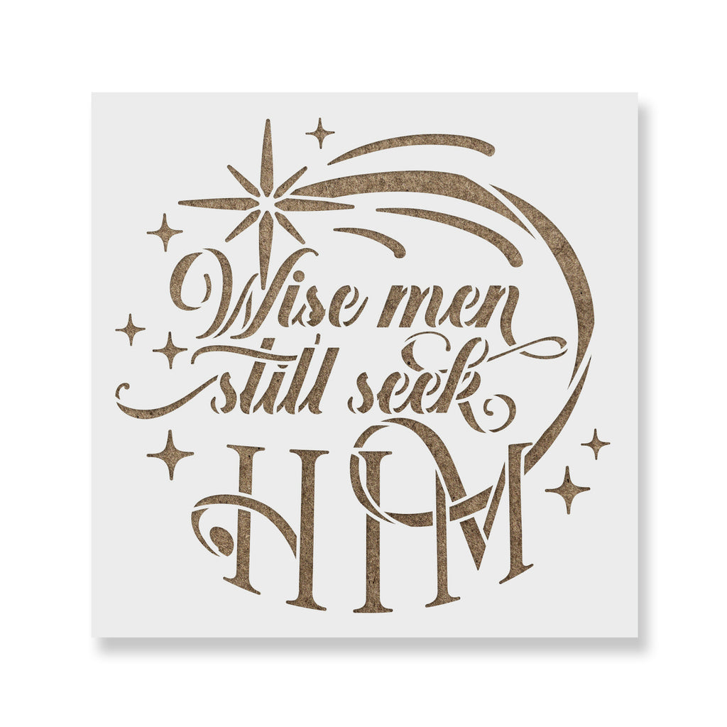 Wise Men Still Seek Him Christmas Stencils - Stencil Revolution, image size:1024x1024