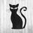 Black Cat Halloween Stencil