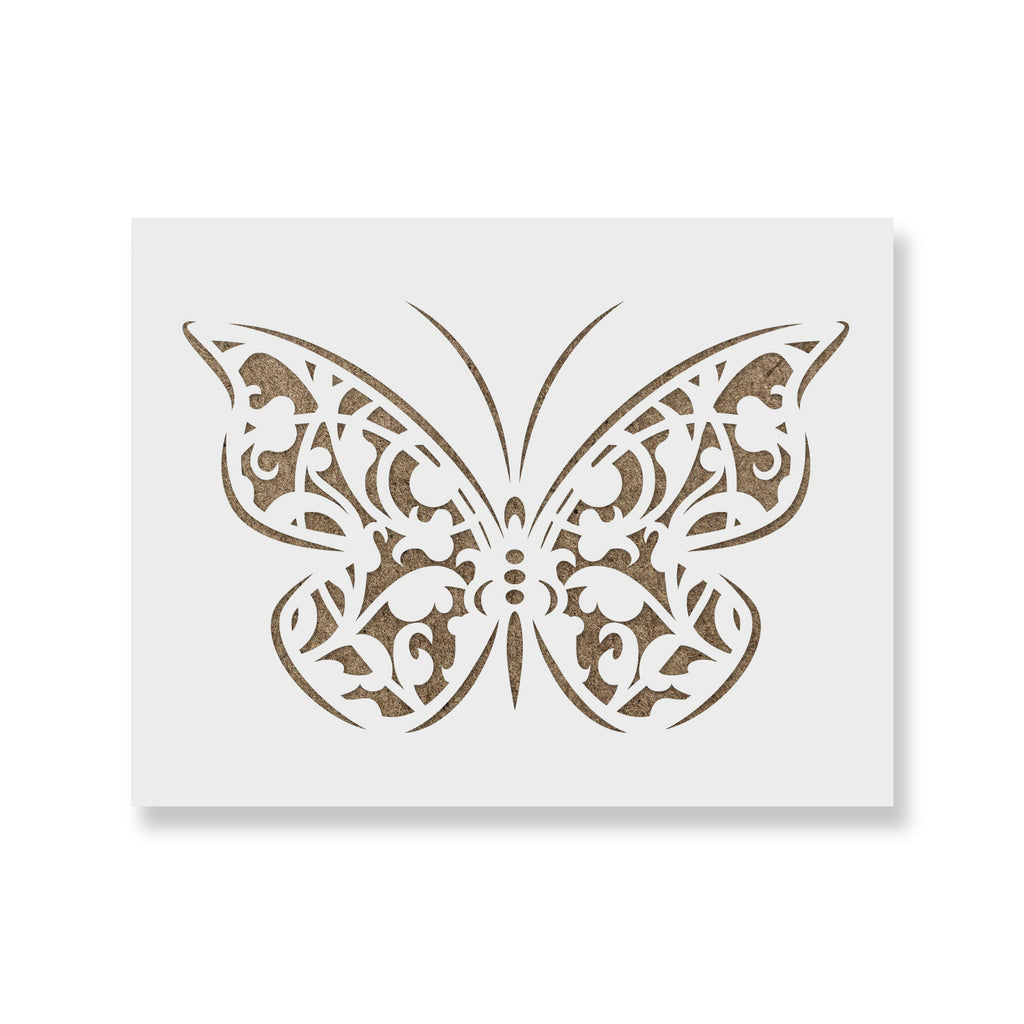 93000 - Etching Stencil Butterfly Border