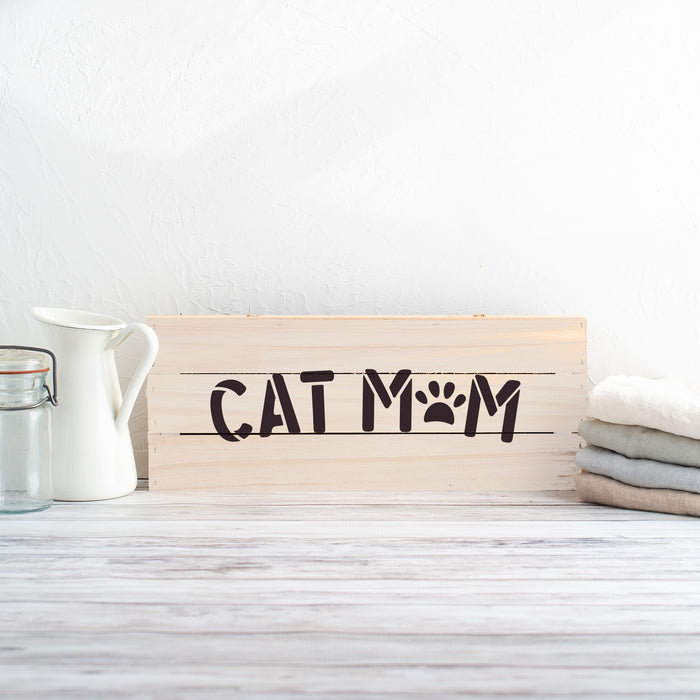 Cat Mom Stencil