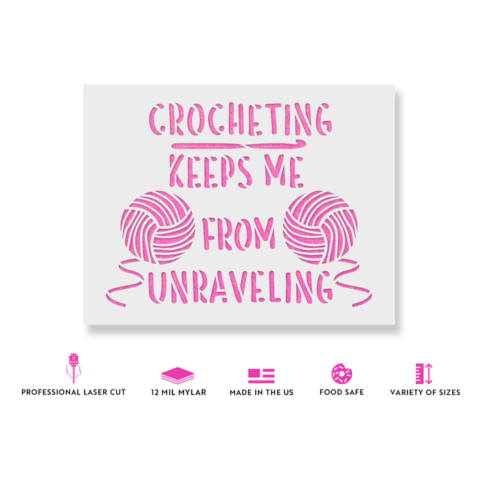 Crocheting Unraveling Stencil