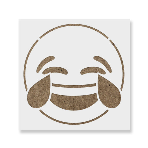 Emoji Cry Laughing Stencil