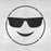 Emoji Sunglasses Smile Stencil