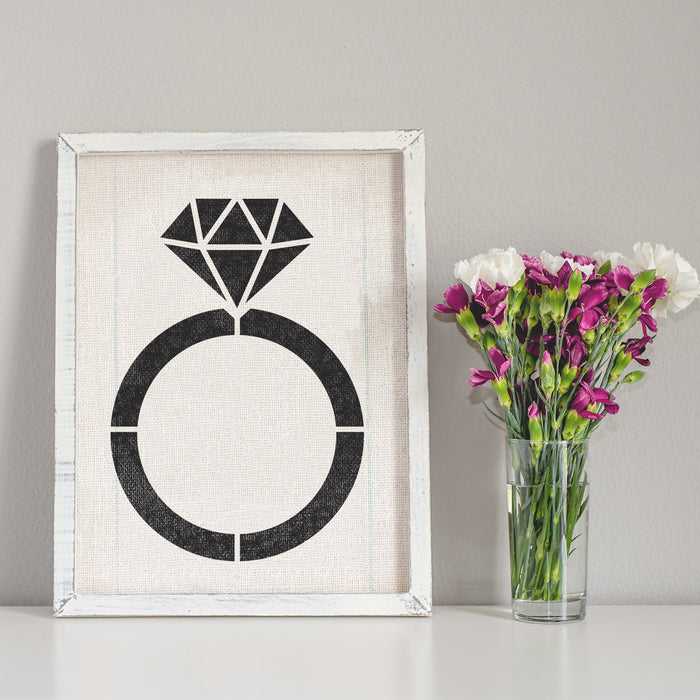 Engagement Ring Stencil