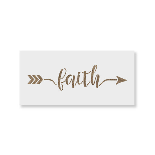 Faith Arrow Stencil
