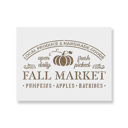 Fall Market Sign Stencil