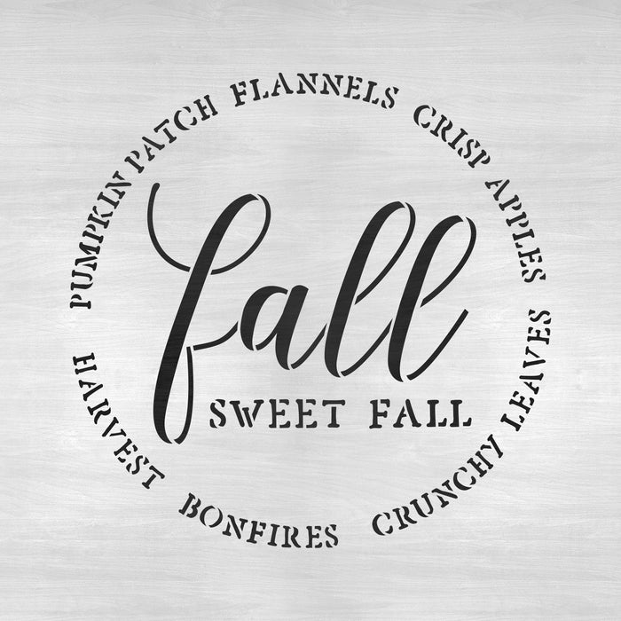Fall Sweet Fall Stencil