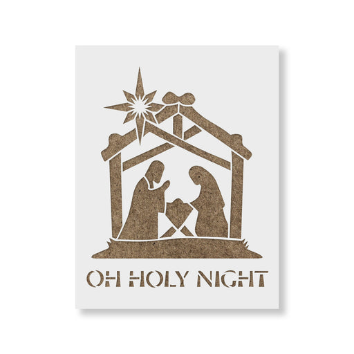 Family Nativity Stencil