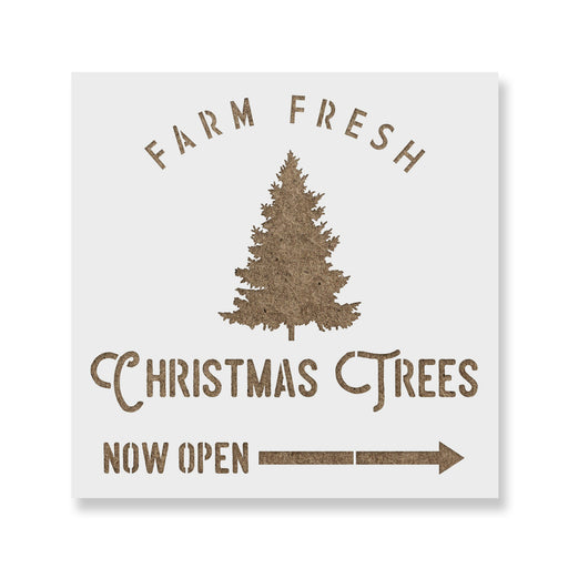 Farm Fresh Christmas Trees Stencil