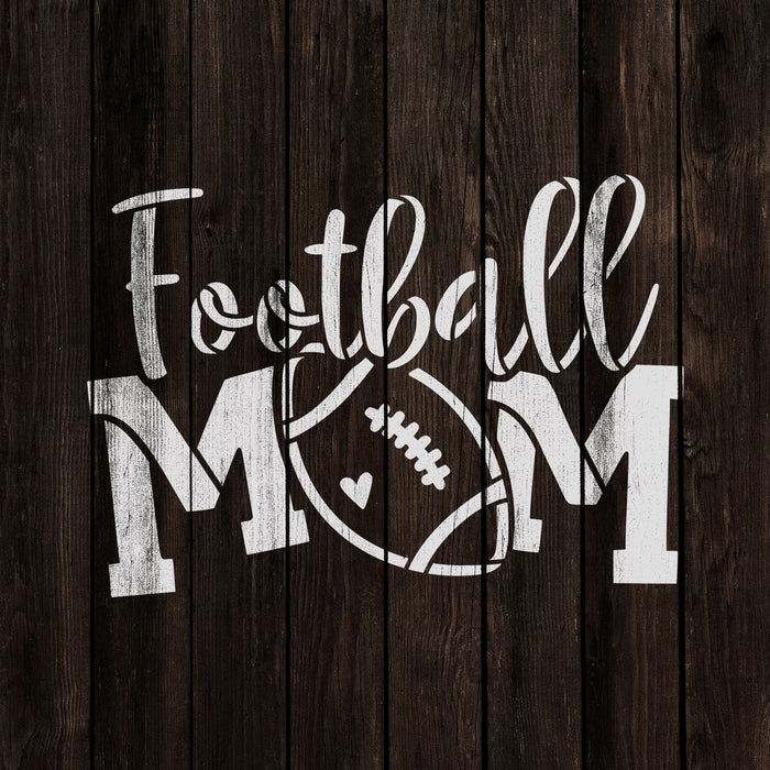 Football Mom Stencil
