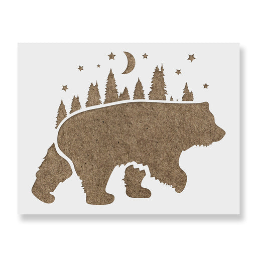 Forest Bear Stencil