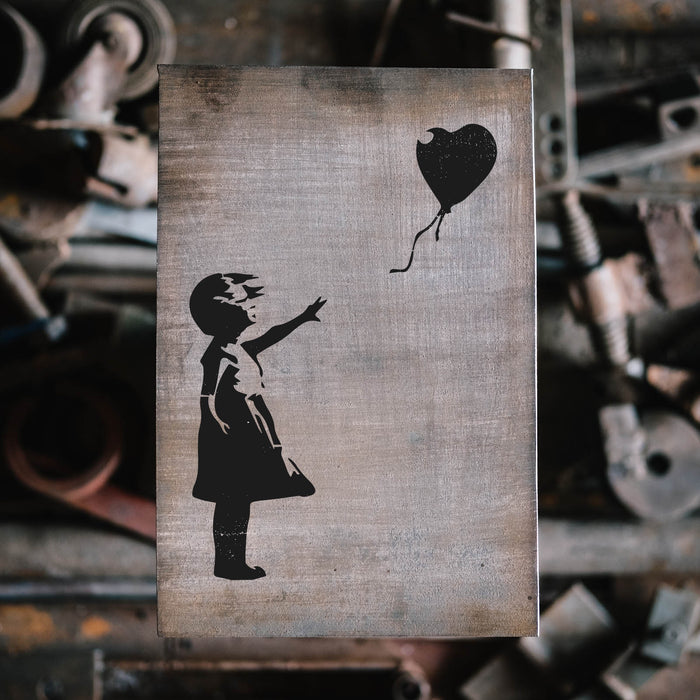 Girl With a Balloon Banksy Stencil