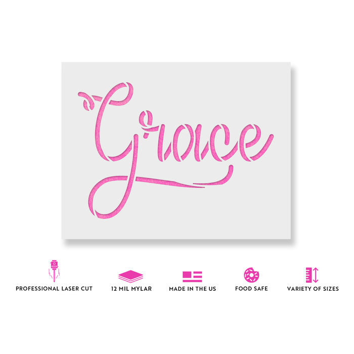 Grace Script Stencil